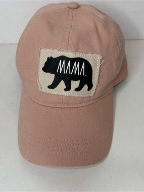 Rae Dunn Women's Pink MAMA bear hat. Like new